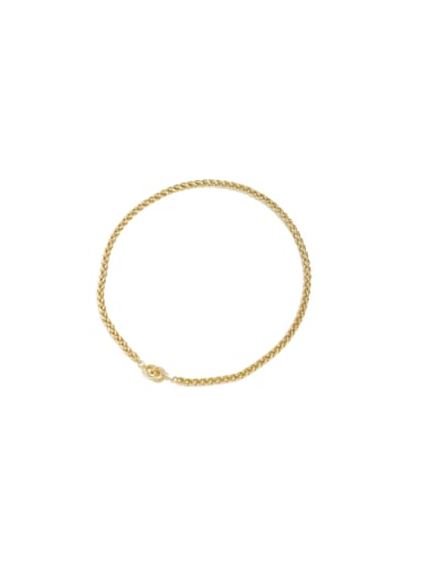 Trend Brass Bracelet and Necklace Set