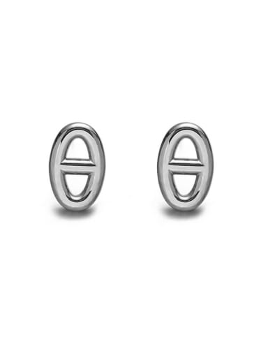 Titanium Steel Geometric Minimalist Stud Earring