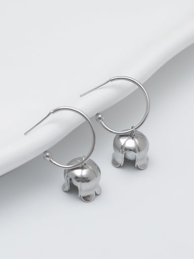 custom Brass Bell Minimalist Hook Earring