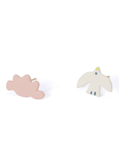 Alloy Enamel  Cute    Cloud Stud Earring(single)