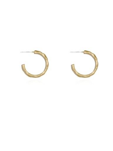 Copper Vintage C shape metal FFashion Ringe Stud Stud Trend Korean Fashion Earring
