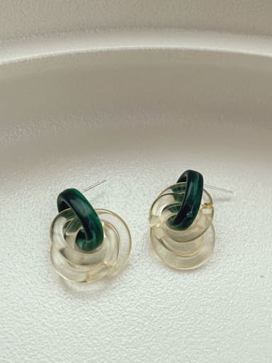 Resin Geometric Vintage Stud Earring/Multi-color optional