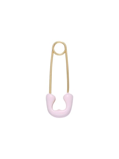 Pink (sold separately) Brass Enamel Geometric Cute Stud Earring