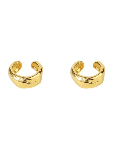 Brass Rhinestone Irregular Minimalist Single Earring