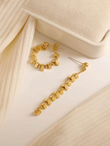 16k gold Brass Tassel Minimalist Drop Earring