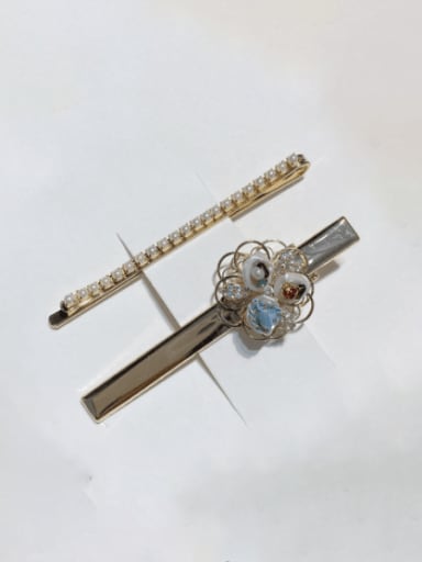 custom Zinc Alloy Imitation Pearl Flower Trend  Hair Pin