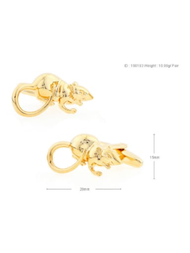 Mouse Brass Dragon Trend Mouse monkey Cuff Link