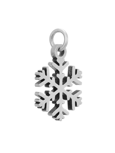 Stainless Steel 3d Snowflakes  Accessories Christmas Series Pendant