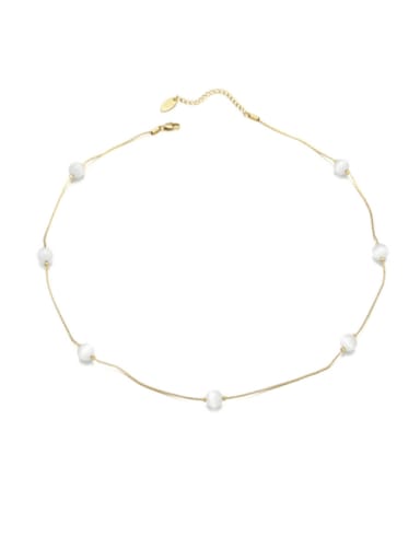 Opal necklace Brass Cats Eye Geometric Minimalist Long Strand Necklace