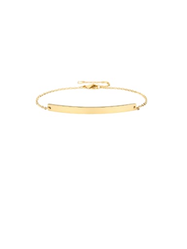 golden Stainless steel Geometric Minimalist Link Bracelet