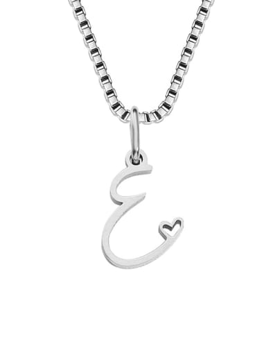 Stainless steel Letter Minimalist Necklace
