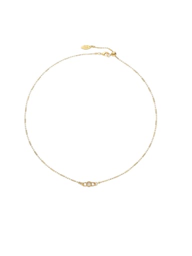 Necklace Brass  Minimalist Geometric Bracelet and Necklace Set