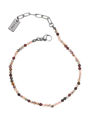 Bracelet Brass Glass beads  Minimalist Irregular  Bracelet and Necklace Set