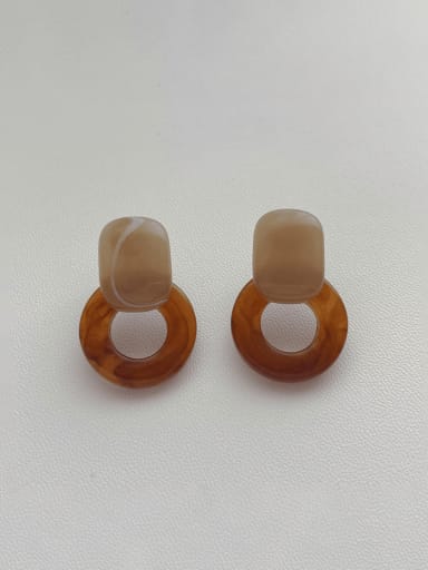 Zinc Alloy Acrylic Geometric Minimalist Drop Earring
