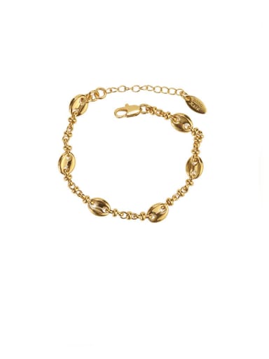 Brass Geometric chain Vintage Link Bracelet