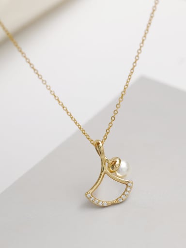 Brass Shell Irregular Minimalist Necklace