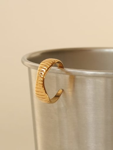 Brass Smooth Irregular Vintage Band Ring
