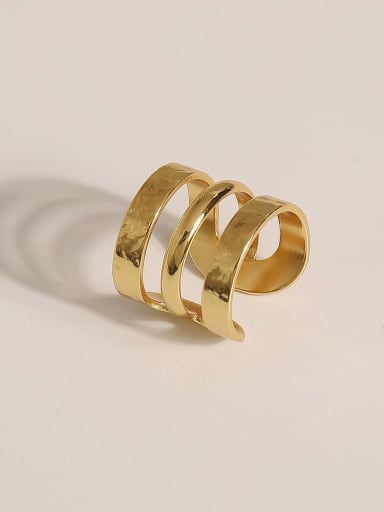 Brass Geometric Vintage Band Fashion Ring