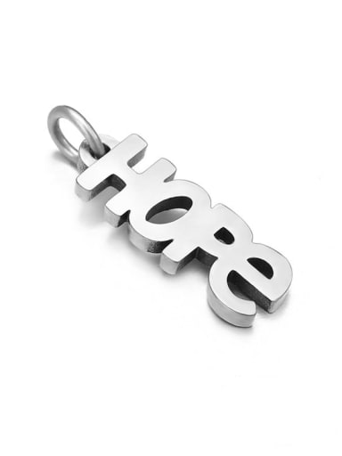 custom stainless steel letter pendant diy jewelry accessories