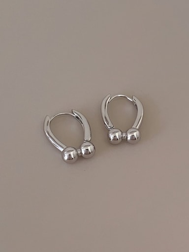 steel earrings Brass Geometric Minimalist Huggie Earring