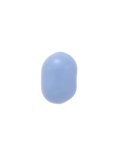 Blue Single (only one) Brass Enamel Geometric Minimalist Stud Earring Single (only one)
