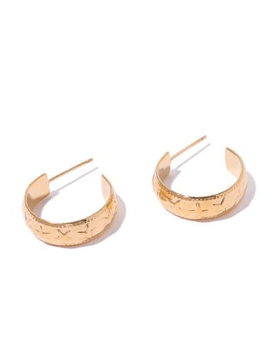 Brass Twist Geometric Vintage Single Earring
