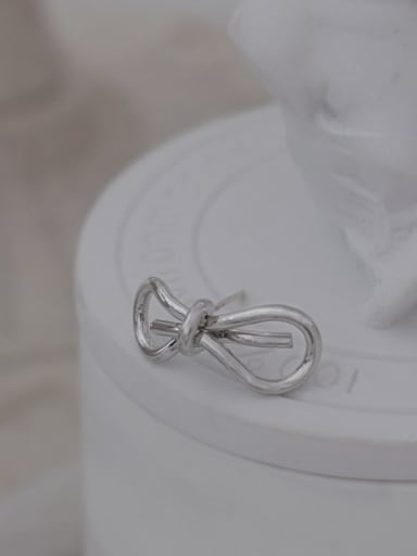 Brass Bowknot Minimalist Stud Earring