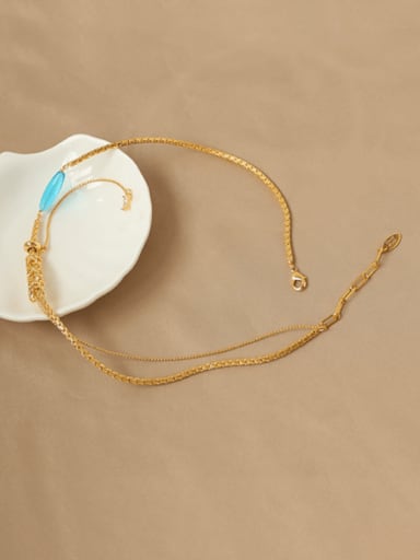 Brass Tassel Vintage Multi Strand Necklace