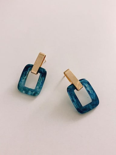 Alloy Resin Geometric Vintage Stud Earring