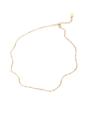 Brass Minimalist  Line Chain Necklace