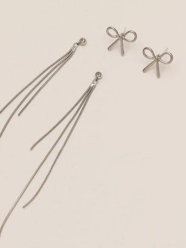 Brass Tassel Minimalist butterfly Threader Trend Korean Fashion Earring