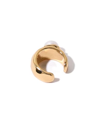 Brass Imitation Pearl Geometric Vintage Single Earring(Single -Only One)