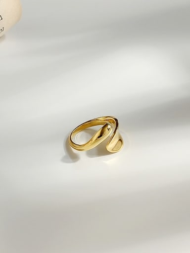 custom Copper with Irregular Geometric  Trend Blank Fashion Ring