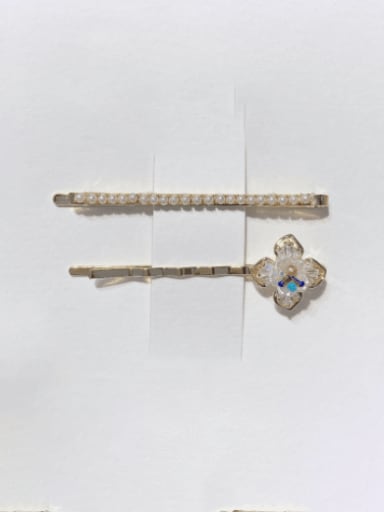 Alloy Imitation Pearl Flower  Trend   Hair Pin