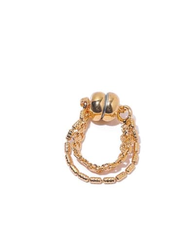 Gold (single ) Brass Tassel Minimalist Single Earring