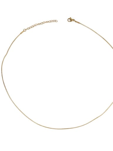 Brass Geometric Minimalist chain Necklace