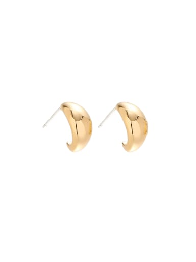 Option 2 Brass Irregular Minimalist Stud Earring