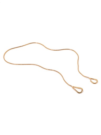 Brass Minimalist Snake Chain  Necklace