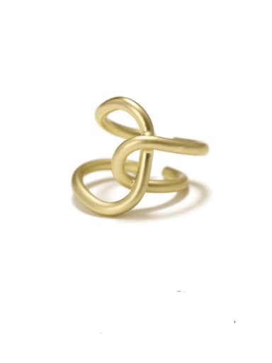 Brass Irregular Geometric Minimalist Band Ring