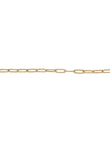 Brass Hollow Geometric Minimalist Necklace