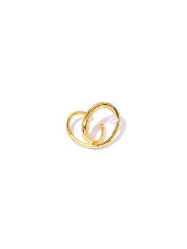 Brass Geometric Minimalist Single Line Earbone Clip Earring( Single-Onlly One)