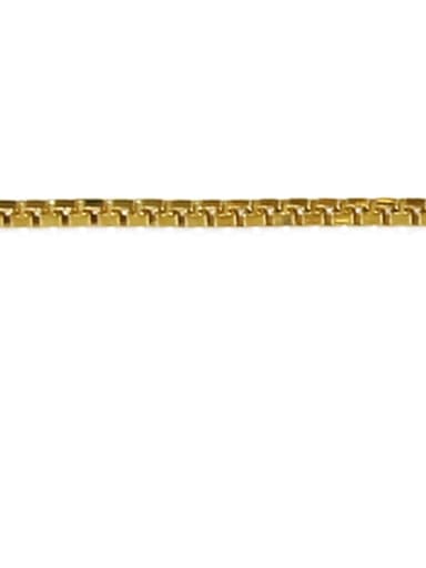 Box chain (0.6 mm diameter) S925 Sterling Sliver Geometric Minimalist Bead Chain