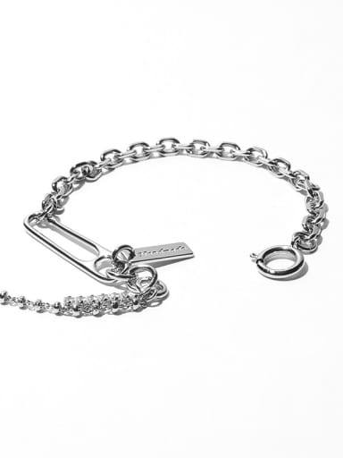 Brass Geometric Vintage Hollow Chain Bracelet
