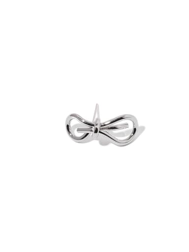 Brass Hollow Bowknot Vintage Single Earring (Single Only-One)