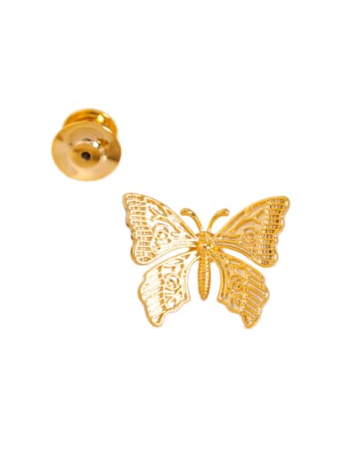 custom Brass Cubic Zirconia Butterfly Dainty Brooch