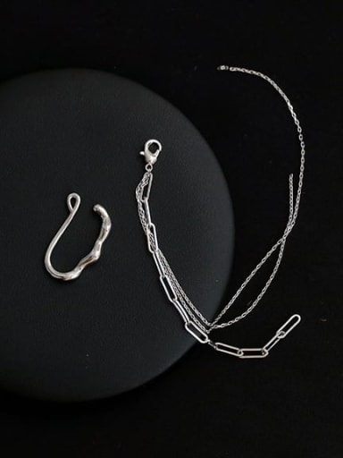 Brass Tassel Minimalist Threader Earring(Single)