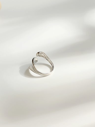 Copper with Irregular Geometric  Trend Blank Fashion Ring