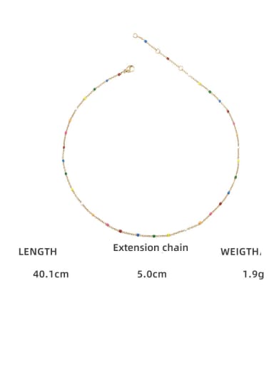 Titanium Steel Enamel Irregular Minimalist Necklace