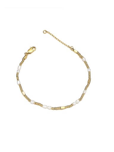 1  17cm+3.5cm Brass Star Minimalist Link Bracelet
