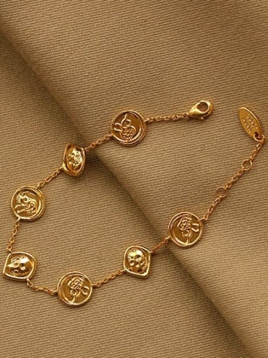 Brass Skull Vintage Bracelet